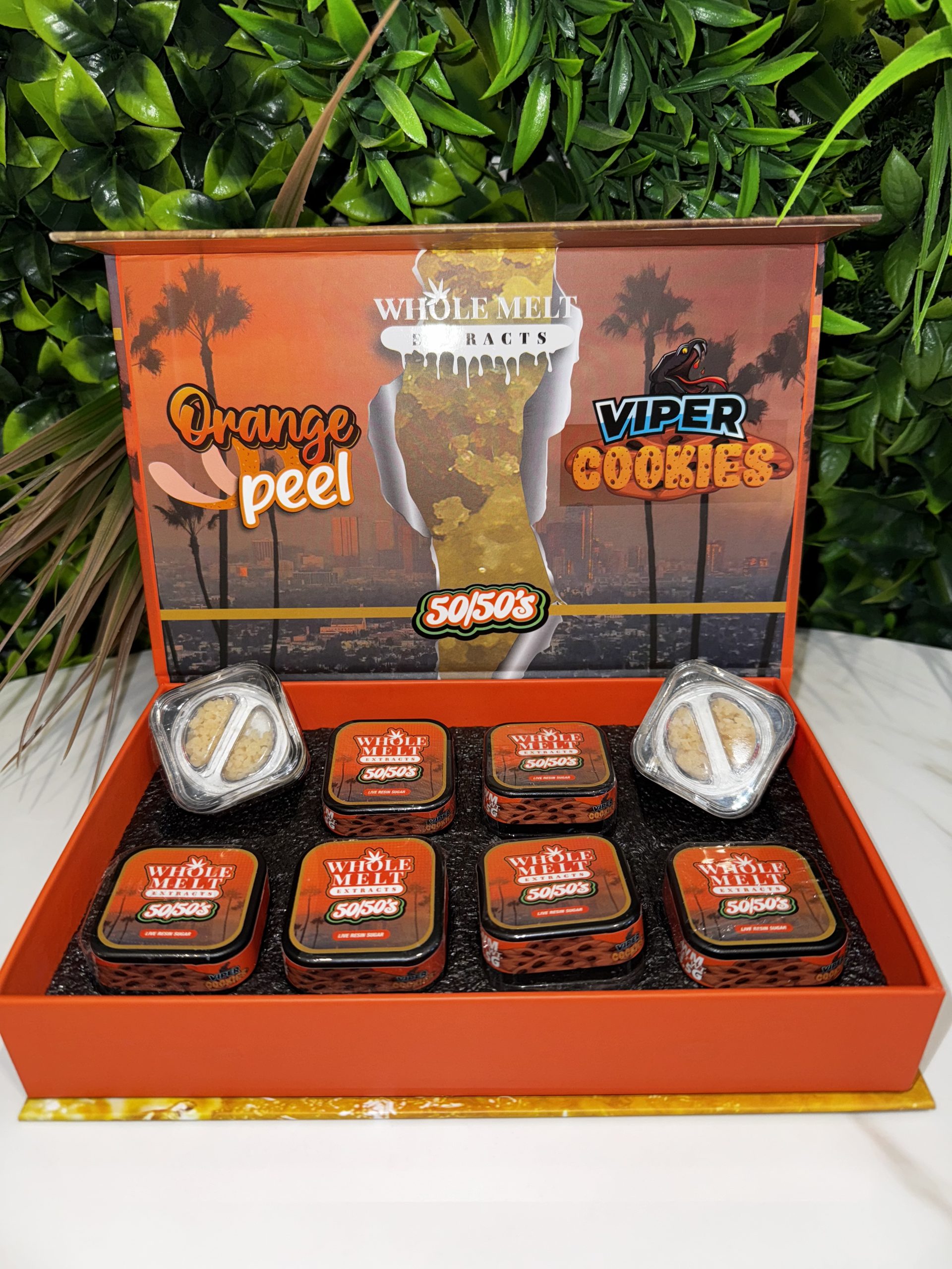 Whole Melt 50/50’s Resin Box: Orange Peel x Viper Cookies